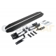 Пороги алюминиевые Rival Black для Mitsubishi Eclipse Cross 2018-2021