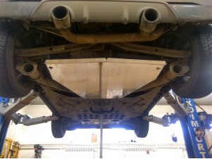 Защита моторного отсека (алюминий 4 мм) для Smart Fortwo 2014-2024 (V - все), Smart Forfour 2014-2023 (V - все) №37.03ABC